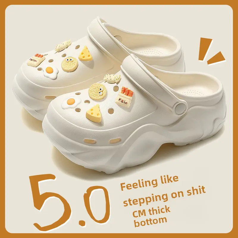 Women's Chao Soft Beige Clogs 2024 Summer - Image 16