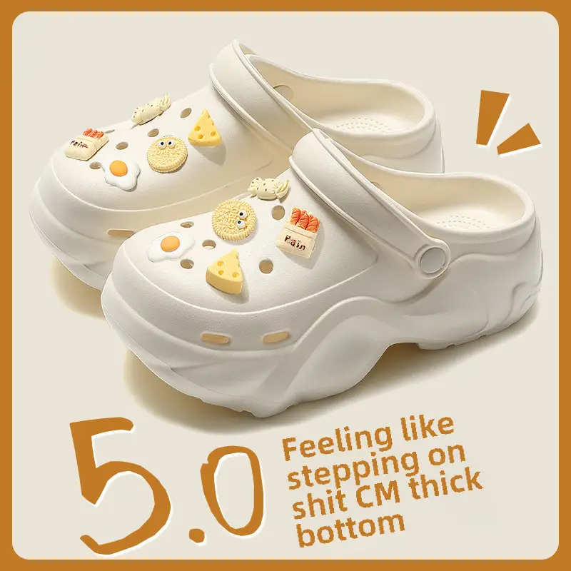 Women's Chao Soft Beige Clogs 2024 Summer - Image 18