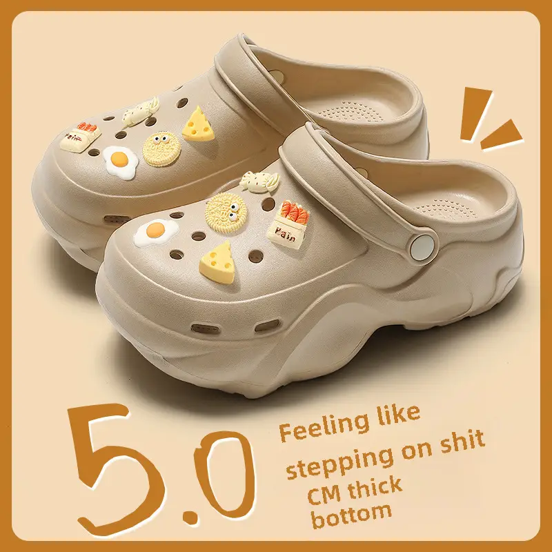 Women's Chao Soft Beige Clogs 2024 Summer - Image 22
