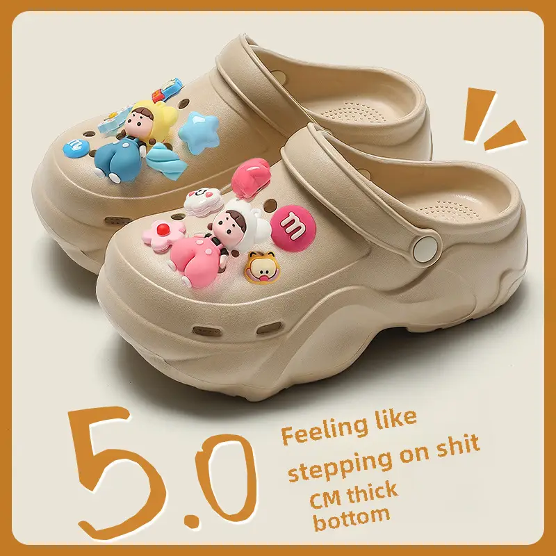 Women's Chao Soft Beige Clogs 2024 Summer - Image 26