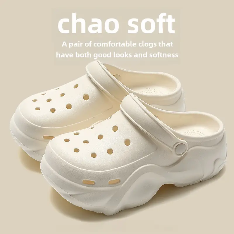 Women's Chao Soft Beige Clogs 2024 Summer - Image 32