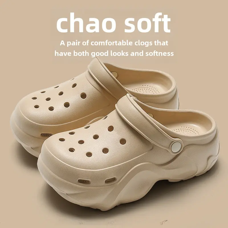 Women's Chao Soft Beige Clogs 2024 Summer - Image 38