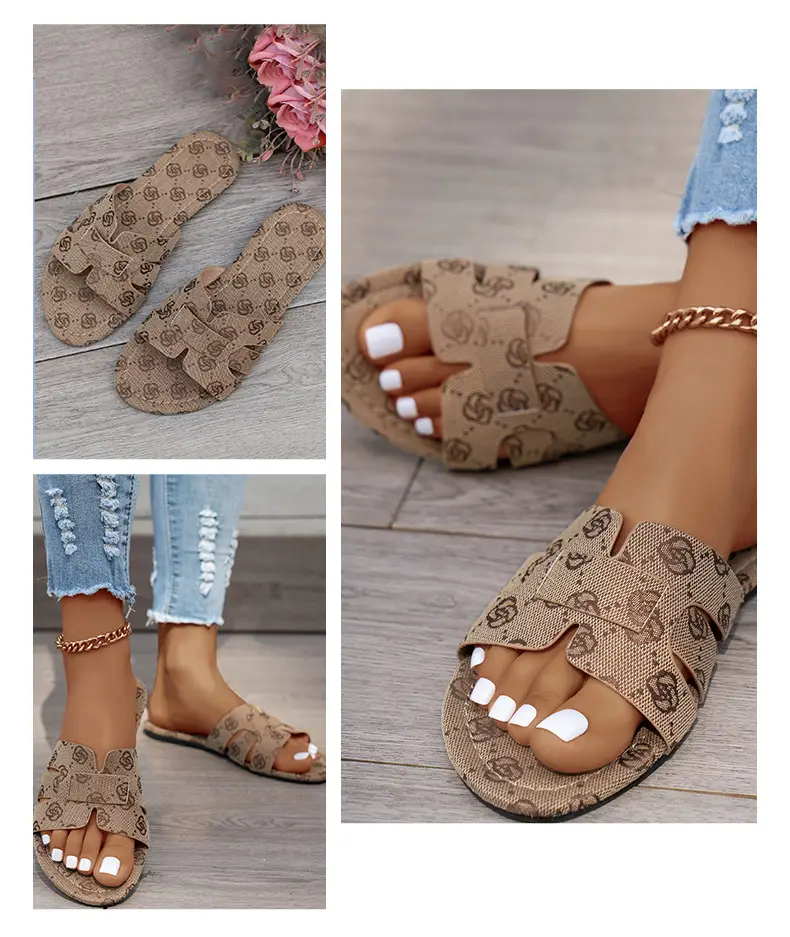 Casual and Versatile Flip-Flops Export 2024 Summer New Slippers Women's Sandals Casual Comfortable Non-Slip Beach Shoes — feature 8