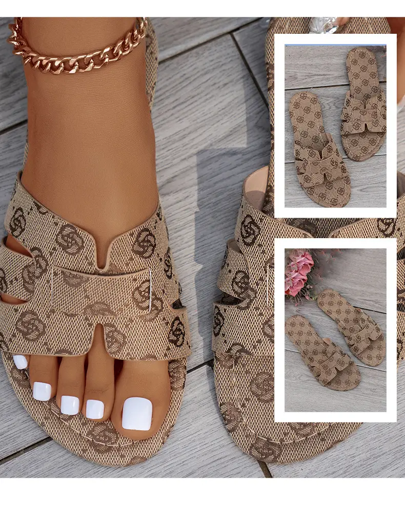 Casual and Versatile Flip-Flops Export 2024 Summer New Slippers Women's Sandals Casual Comfortable Non-Slip Beach Shoes — feature 9