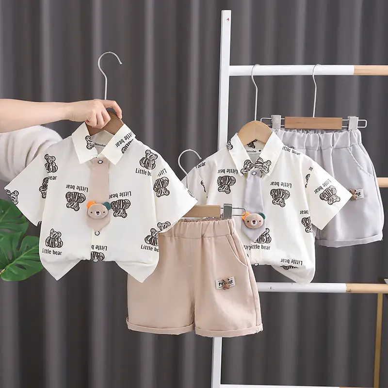 Boys Cotton Shorts Set Summer 2024 — feature 3