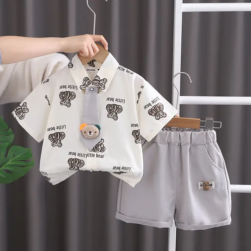 Boys Cotton Shorts Set Summer 2024 — feature 6