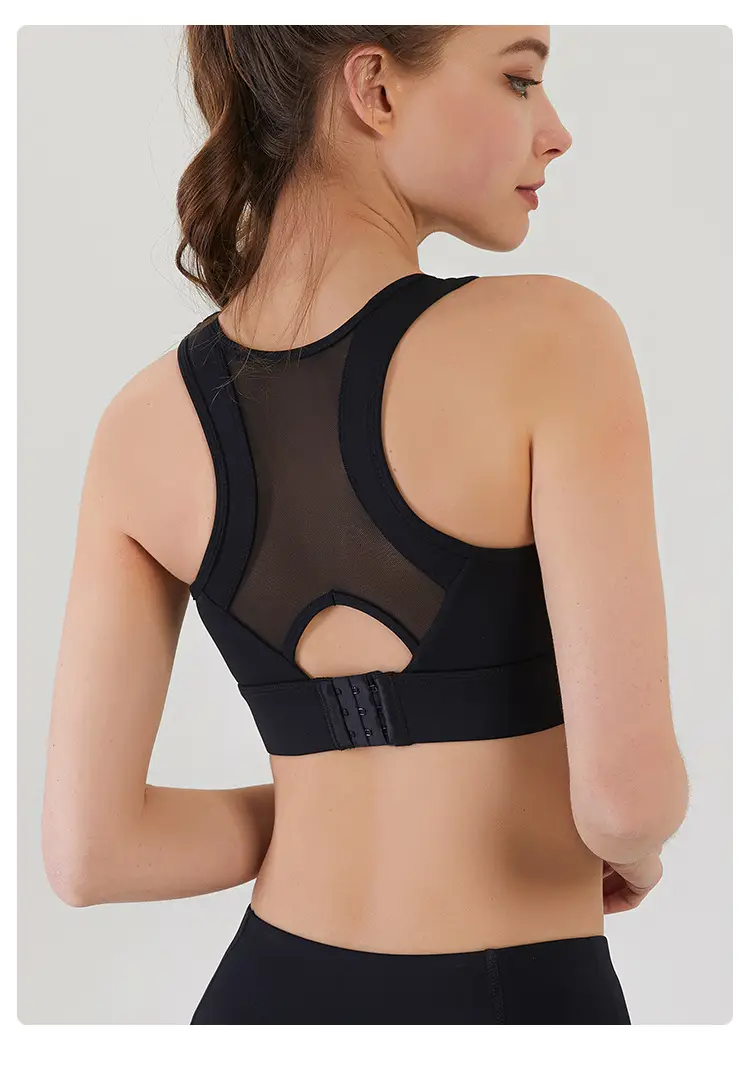 Women's Mesh Push-Up Sports Bra Large Shock Proof — feature 16