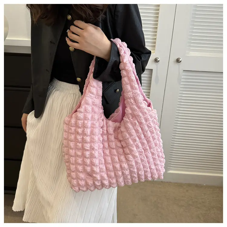 Pink Bubble Waffle Shoulder Bag 2024 — feature 17