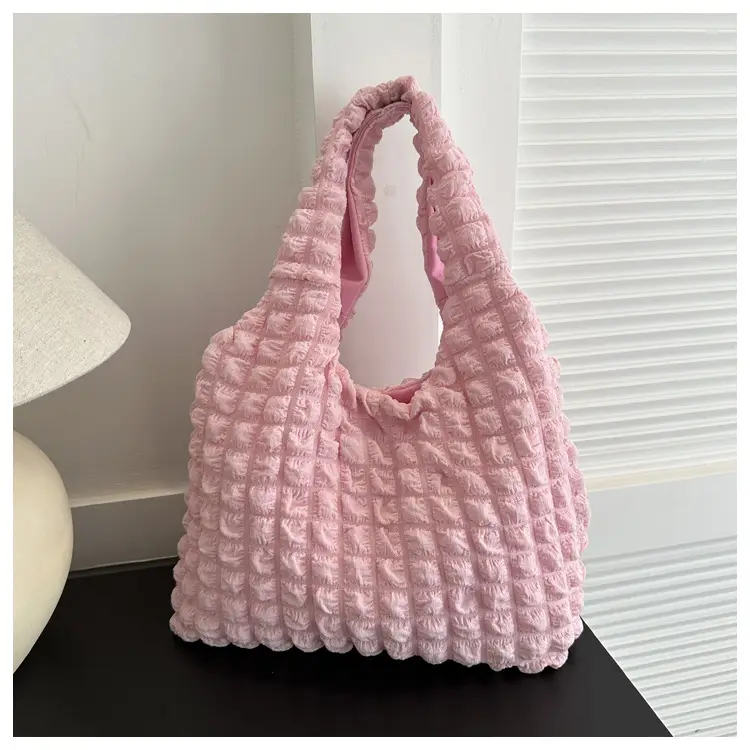 Pink Bubble Waffle Shoulder Bag 2024 — feature 21