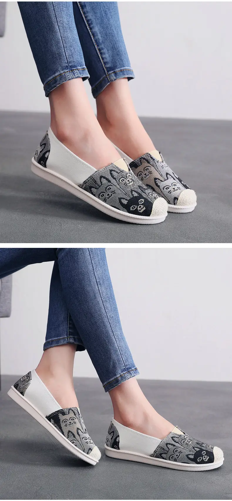Women's Lazy Fisherman Canvas Slippers with Soft Sole — feature 8