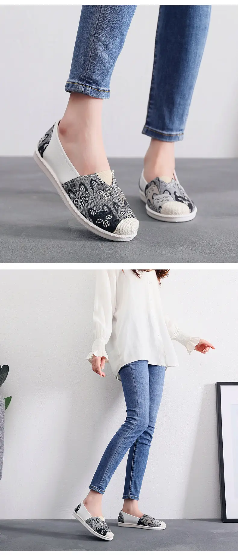 Women's Lazy Fisherman Canvas Slippers with Soft Sole — feature 9