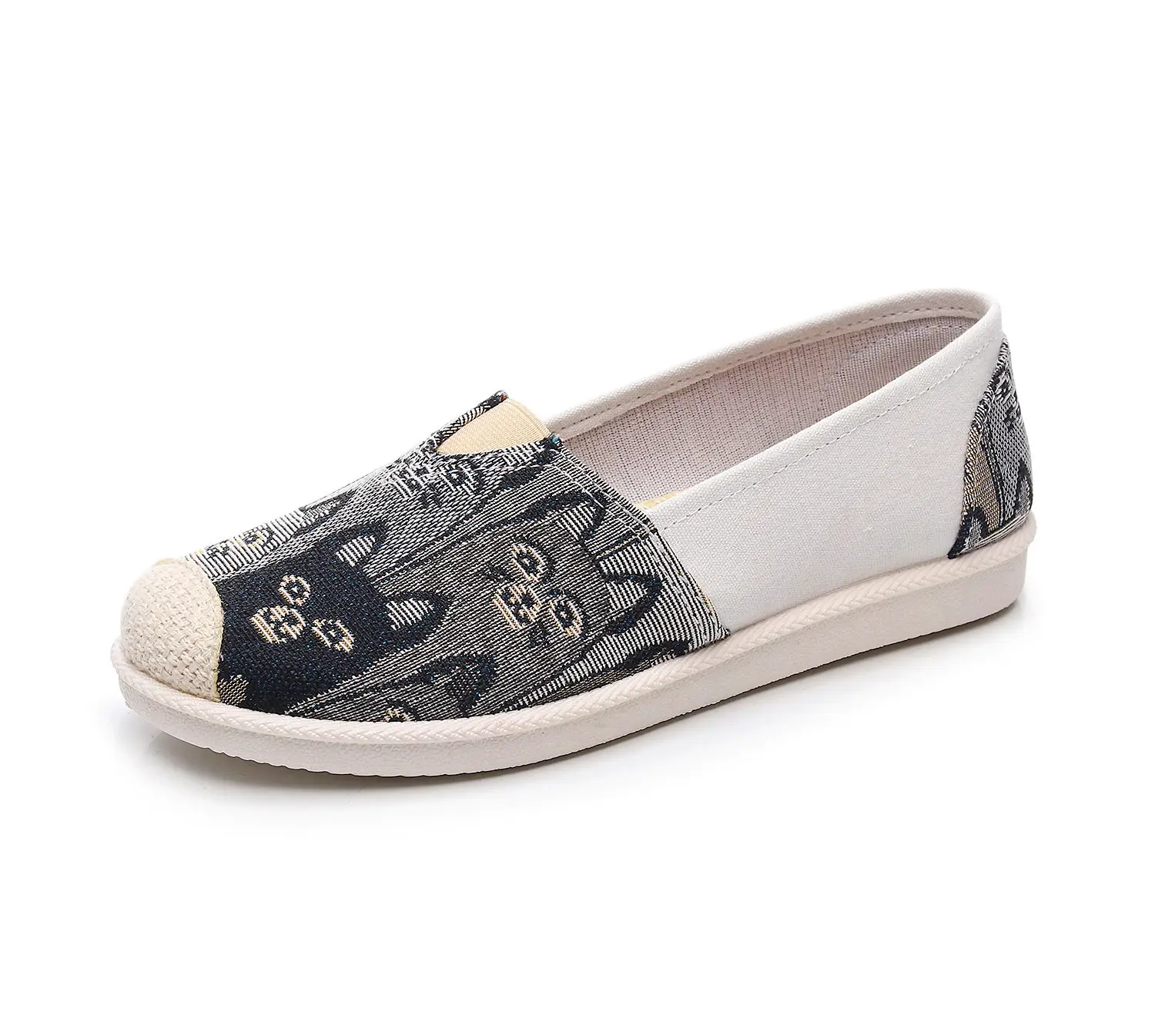 Women's Lazy Fisherman Canvas Slippers with Soft Sole