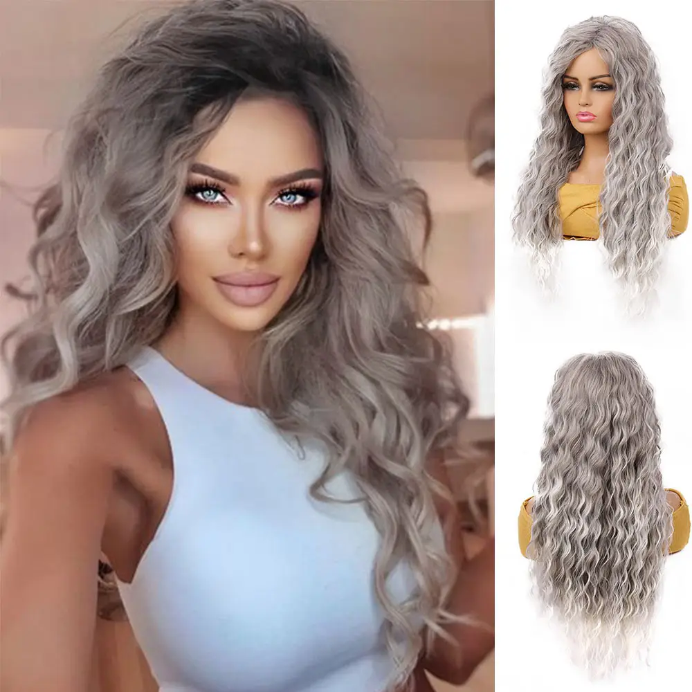 Long Curly Hair Wig for Women European American Hair Color - Image 7
