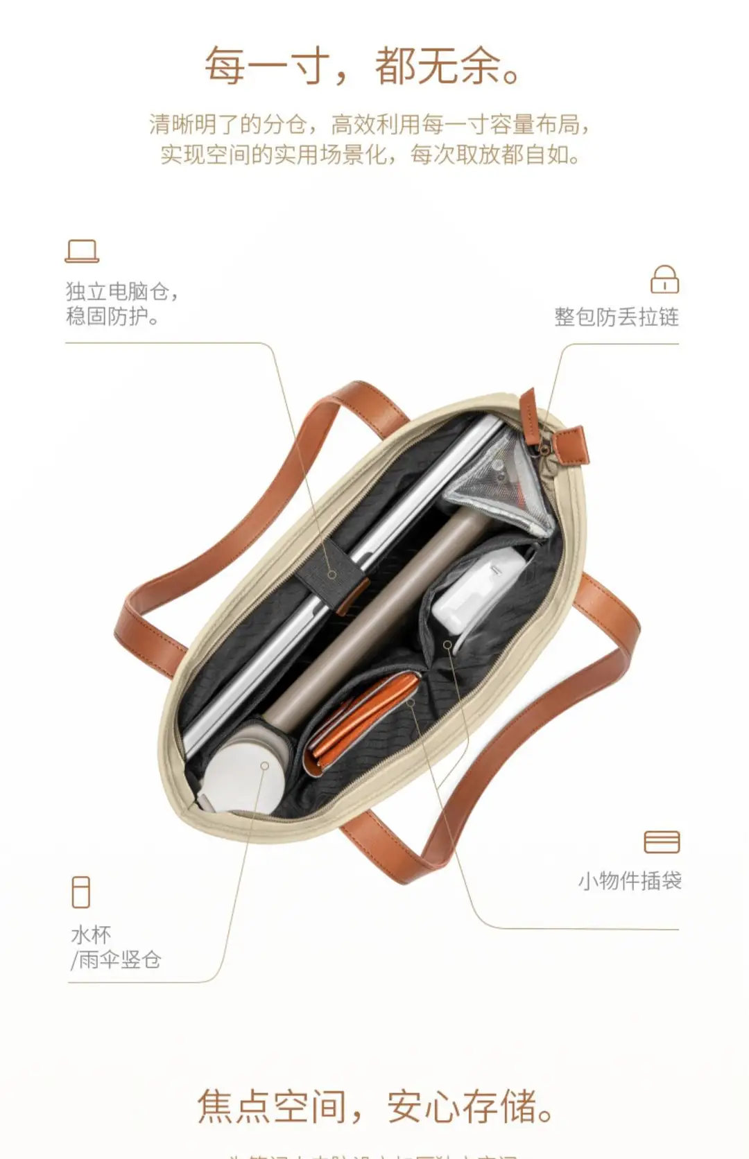 2025 New Tote Bag Shoulder Bag Large Capacity Laptop Bag Casual Tote Bag Fashion Big Bag — feature 4