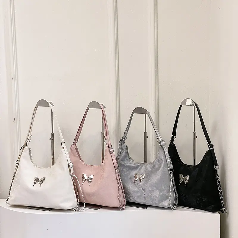 Pink Butterfly Shoulder Crossbody Bag for Women - Image 5