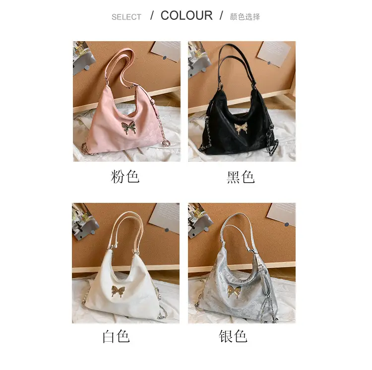 Pink Butterfly Shoulder Crossbody Bag for Women — feature 3