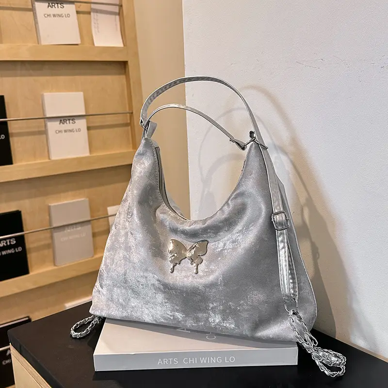 Pink Butterfly Shoulder Crossbody Bag for Women - Image 4