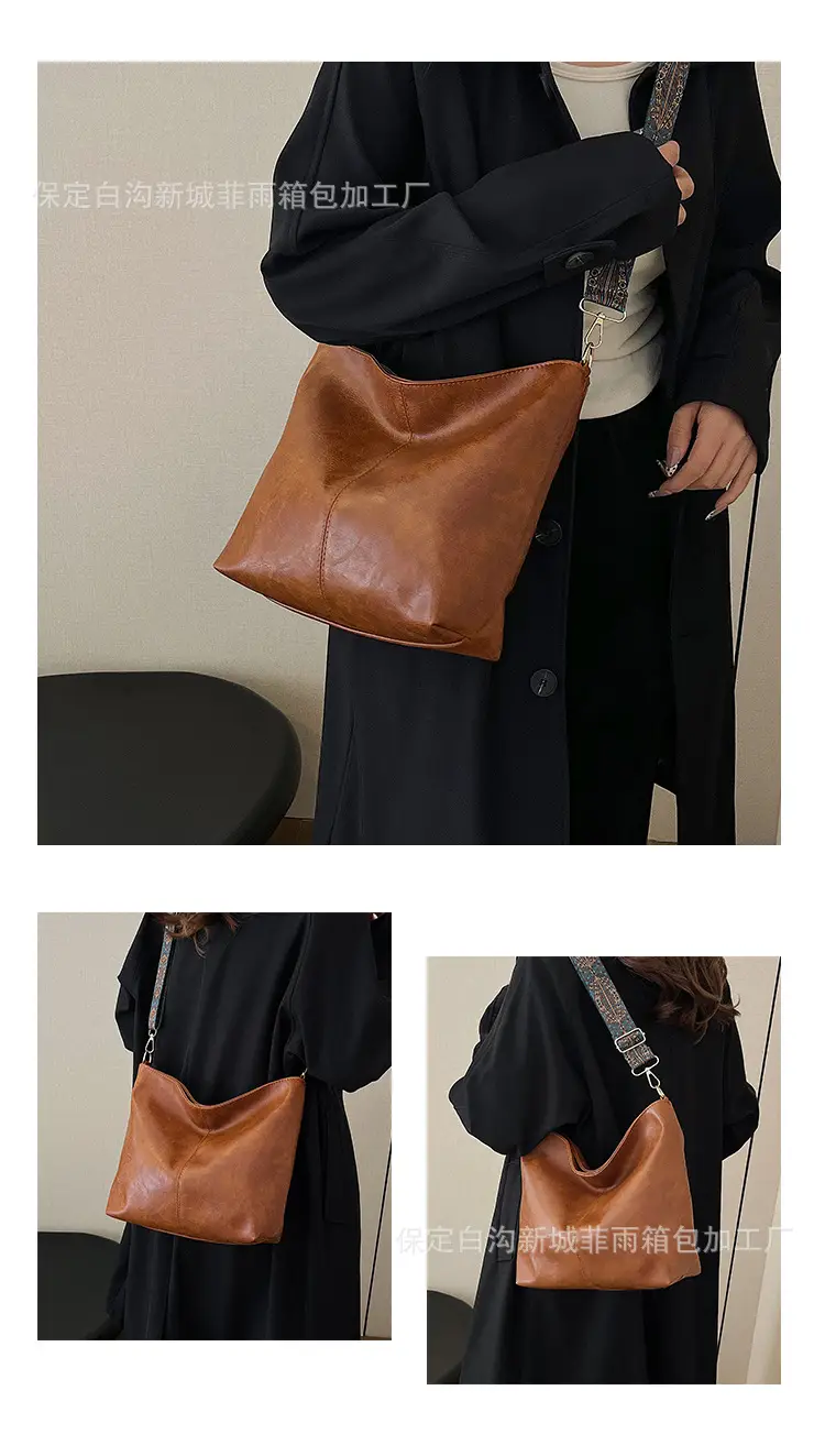 Large Capacity Vintage Wide Strap Shoulder Crossbody Bag — feature 13