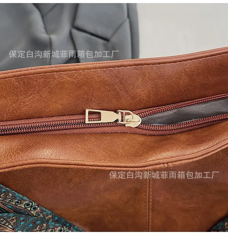 Large Capacity Vintage Wide Strap Shoulder Crossbody Bag — feature 22
