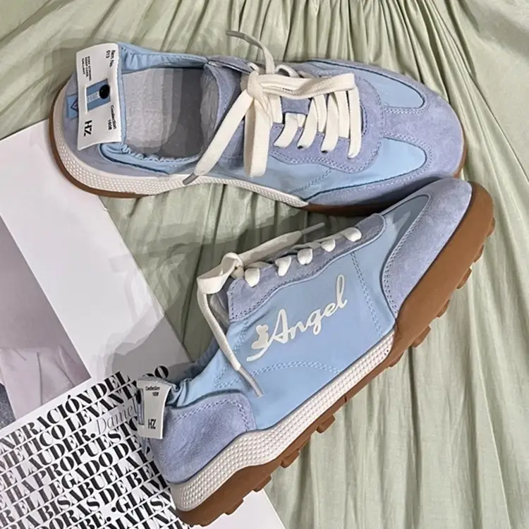 Forrest Gump Shoes for Women 2024 New Ballet Moral Training Shoes Lace-up Retro Versatile Lightweight Breathable Sports White Shoes for Women - Image 4