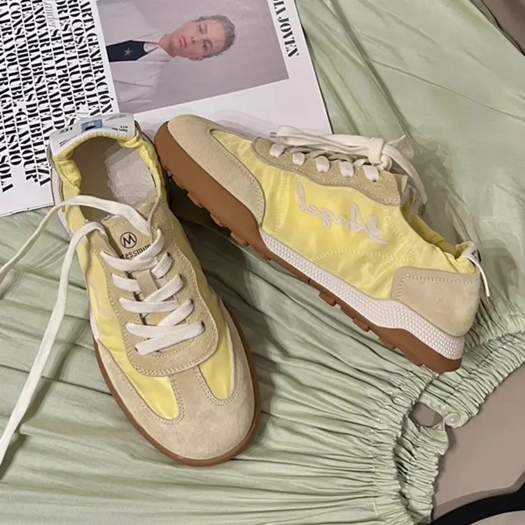 Forrest Gump Shoes for Women 2024 New Ballet Moral Training Shoes Lace-up Retro Versatile Lightweight Breathable Sports White Shoes for Women - Image 5