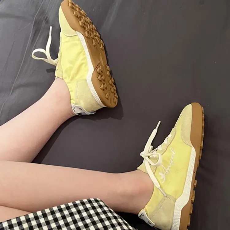 Forrest Gump Shoes for Women 2024 New Ballet Moral Training Shoes Lace-up Retro Versatile Lightweight Breathable Sports White Shoes for Women — feature 5