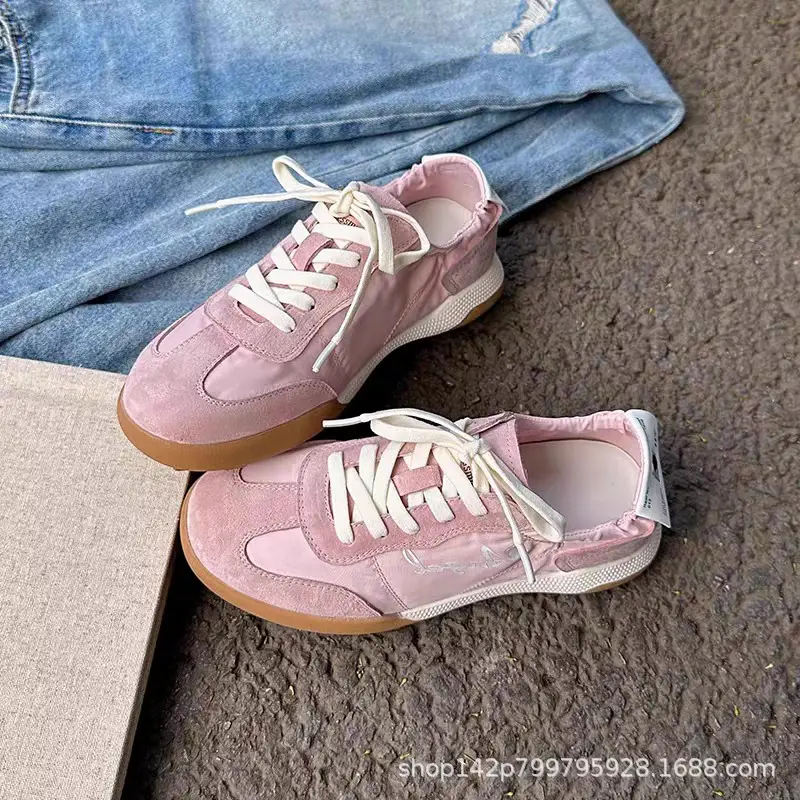Forrest Gump Shoes for Women 2024 New Ballet Moral Training Shoes Lace-up Retro Versatile Lightweight Breathable Sports White Shoes for Women - Image 2