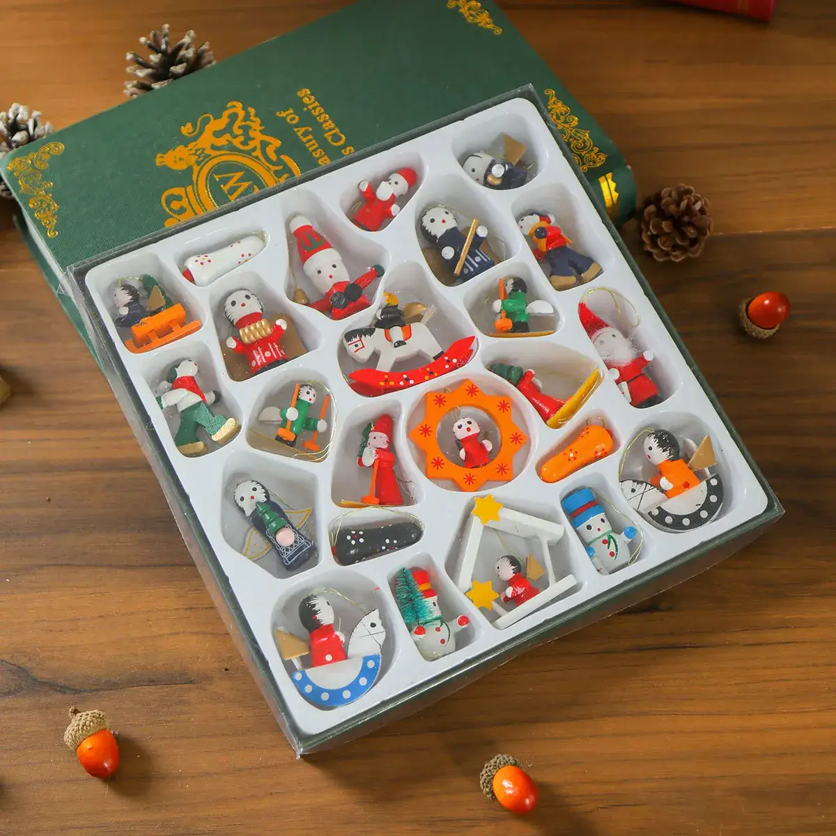 Wooden Christmas Tree Pendant Set for Kids - Image 7