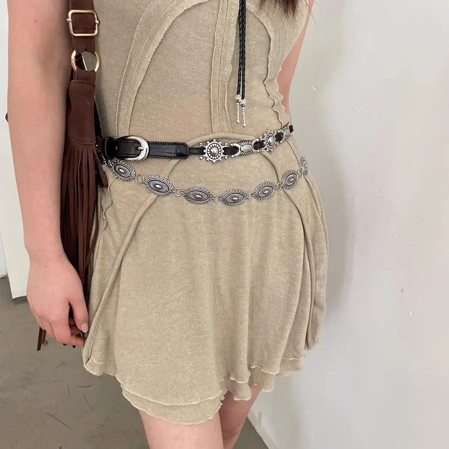 American Retro Belt Belt Bohemian Versatile Jeans Accessories High-End Niche Design Waist Chain Trend - Image 4