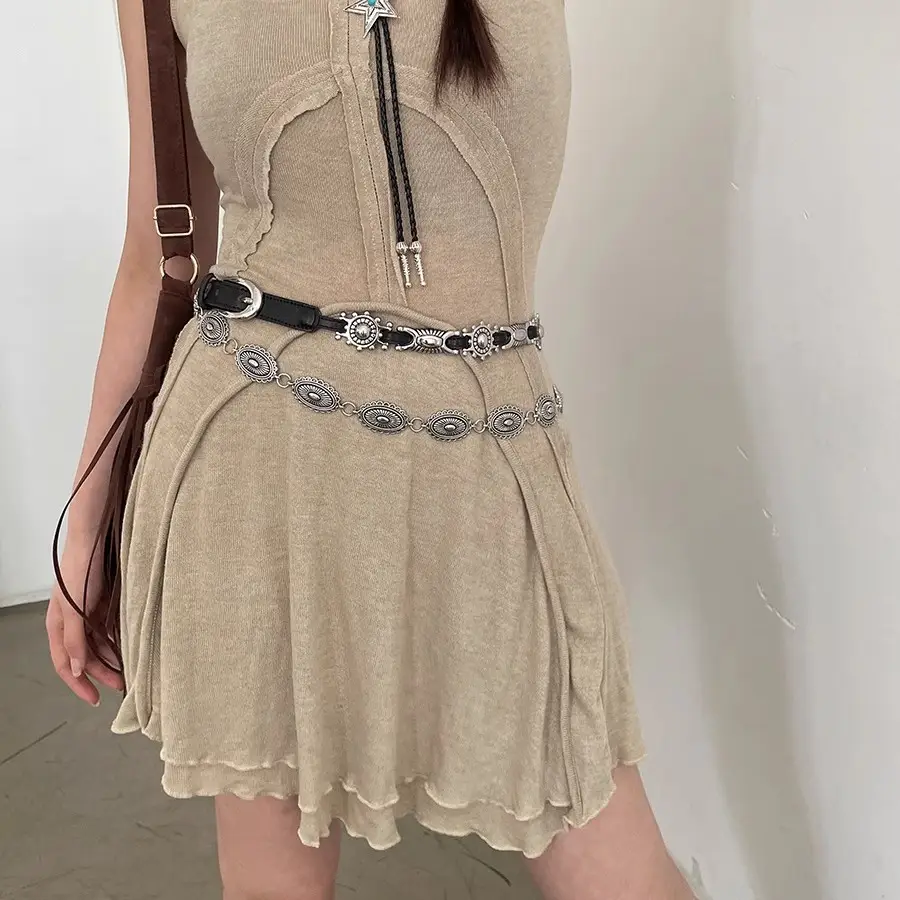 American Retro Belt Belt Bohemian Versatile Jeans Accessories High-End Niche Design Waist Chain Trend - Image 5