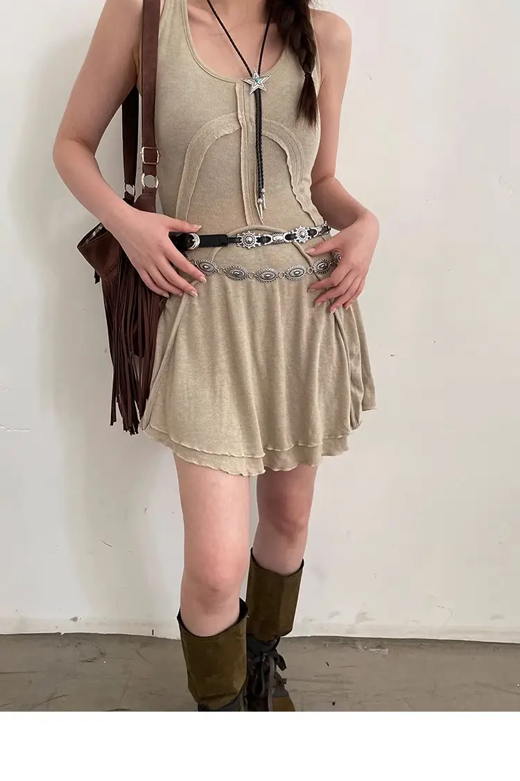American Retro Belt Belt Bohemian Versatile Jeans Accessories High-End Niche Design Waist Chain Trend — feature 8