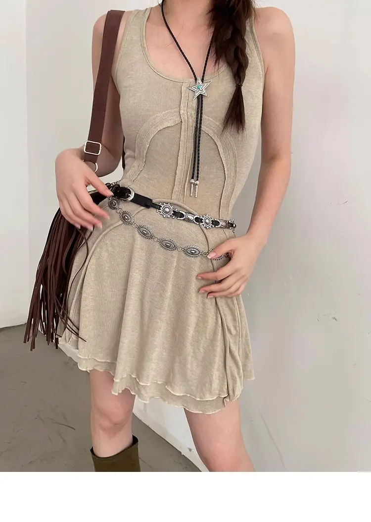 American Retro Belt Belt Bohemian Versatile Jeans Accessories High-End Niche Design Waist Chain Trend — feature 9