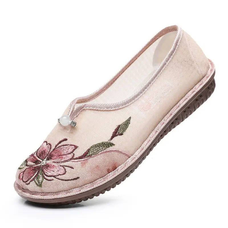 Old Beijing Cloth Shoes Summer New Mesh Women's Shoes Comfortable Breathable Ethnic Style Mother Shoes Fashionable Antique Hanfu Shoes - Image 7