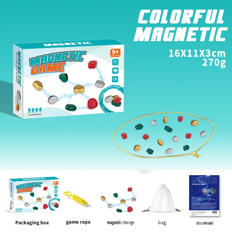 Cross-border magnetic force on the effect of war chess stepping on thunder chess magnet induction puzzle decompression double desktop table games children's toys