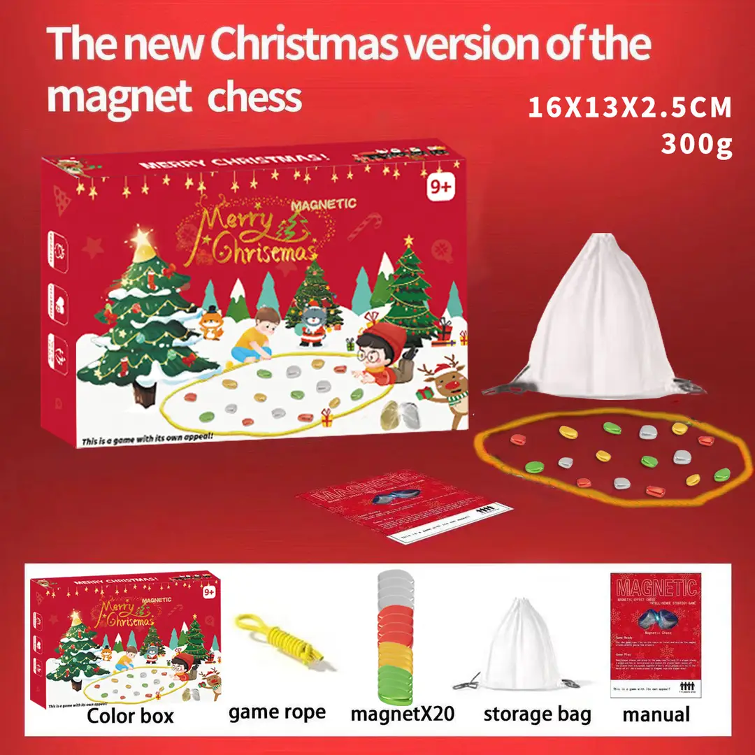 Cross-border magnetic force on the effect of war chess stepping on thunder chess magnet induction puzzle decompression double desktop table games children's toys