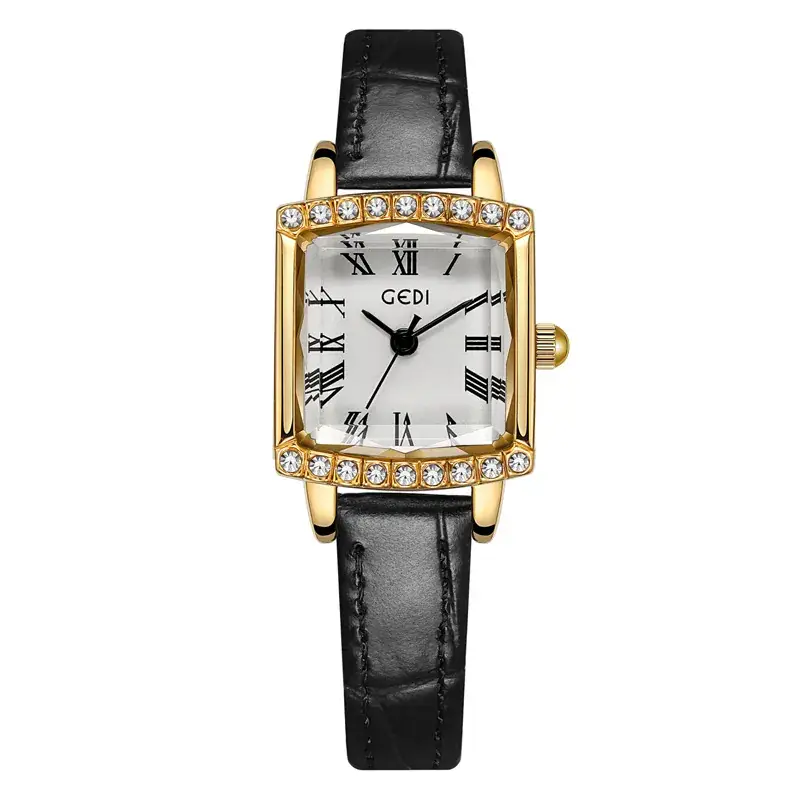 Goldie Light Luxury Women's Square Diamond Watch - Image 2