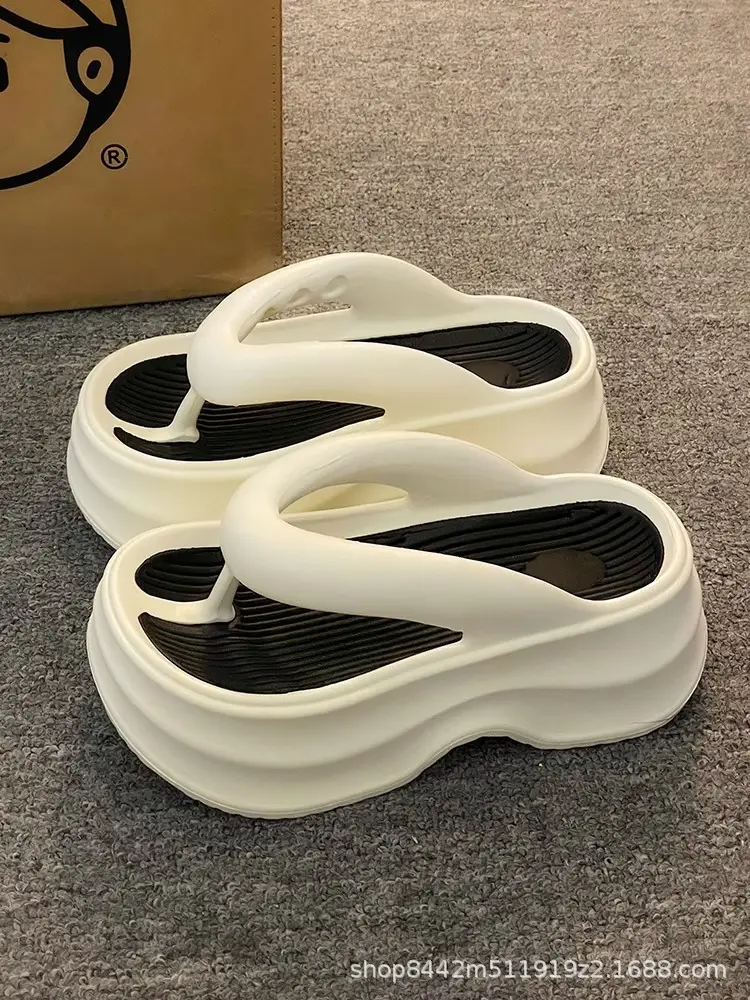 Black Thick Bottom Flip-Flops Women 2024 Summer — feature 11