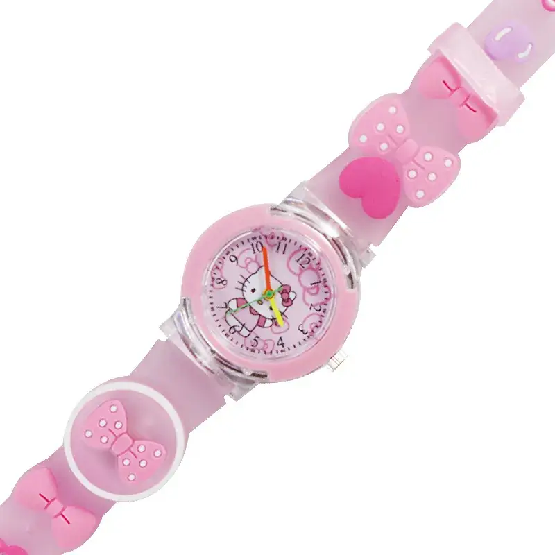 Cute Blue Cartoon Cat Kuromi Watch for Kids - Image 10