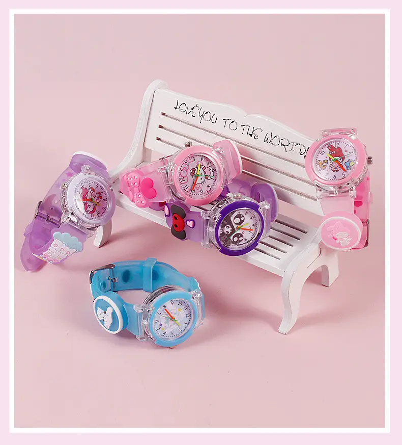 Cute Blue Cartoon Cat Kuromi Watch for Kids — feature 12
