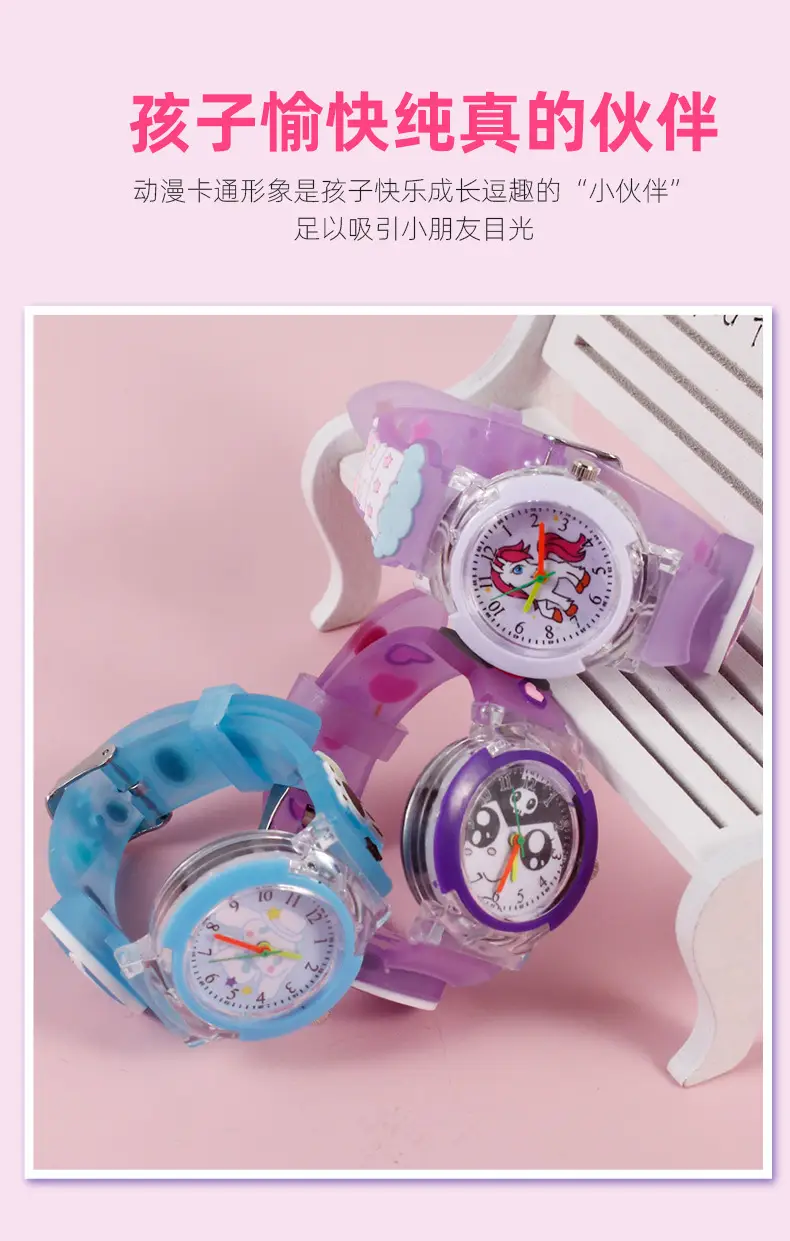 Cute Blue Cartoon Cat Kuromi Watch for Kids — feature 2