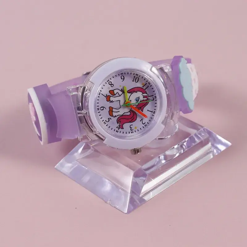 Cute Blue Cartoon Cat Kuromi Watch for Kids - Image 3