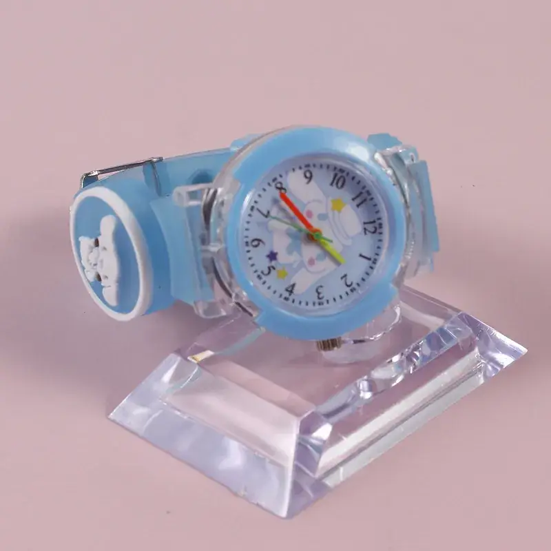 Cute Blue Cartoon Cat Kuromi Watch for Kids - Image 4