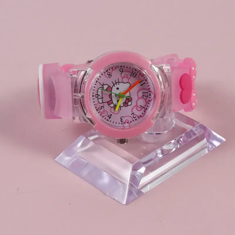 Cute Blue Cartoon Cat Kuromi Watch for Kids - Image 5