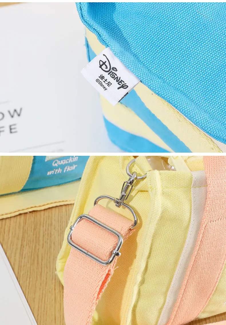 Disney Plush Shoulder Bag Yellow Pink Large Capacity — feature 16