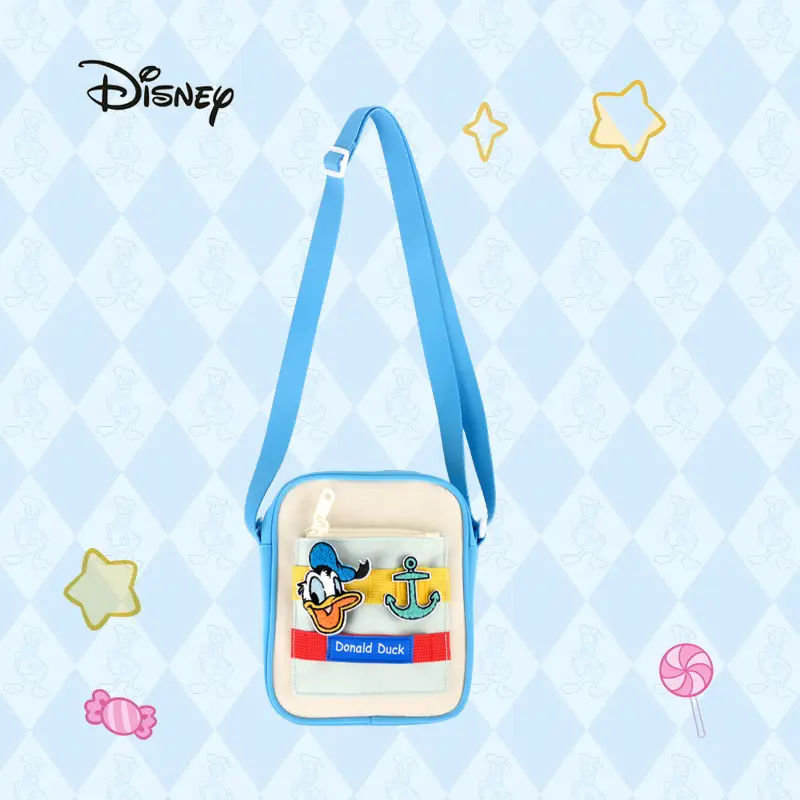 Disney Plush Shoulder Bag Yellow Pink Large Capacity