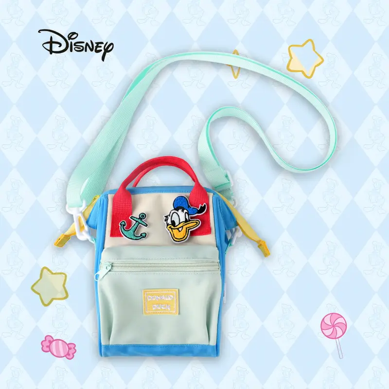 Disney Plush Shoulder Bag Yellow Pink Large Capacity
