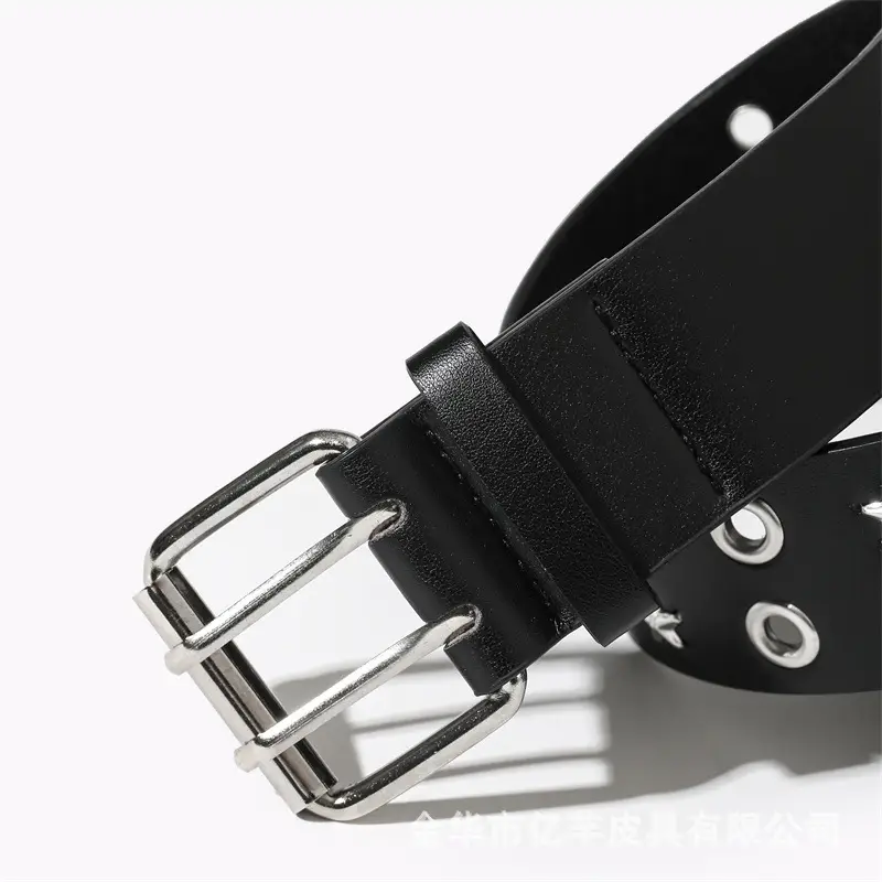 Women Punk Belt Black Star Circle Adjustable — feature 5