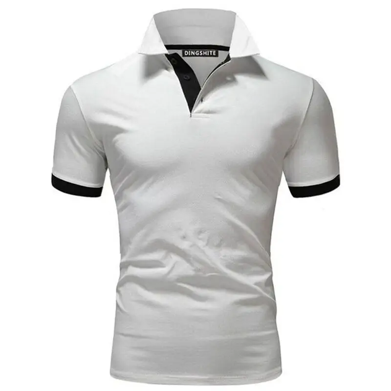 Men's Orange Polo Shirt with Logo Short Sleeve - Image 13