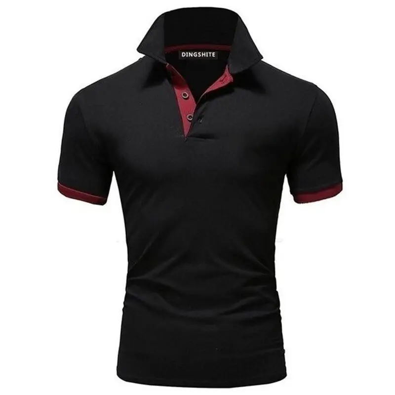 Men's Orange Polo Shirt with Logo Short Sleeve - Image 14