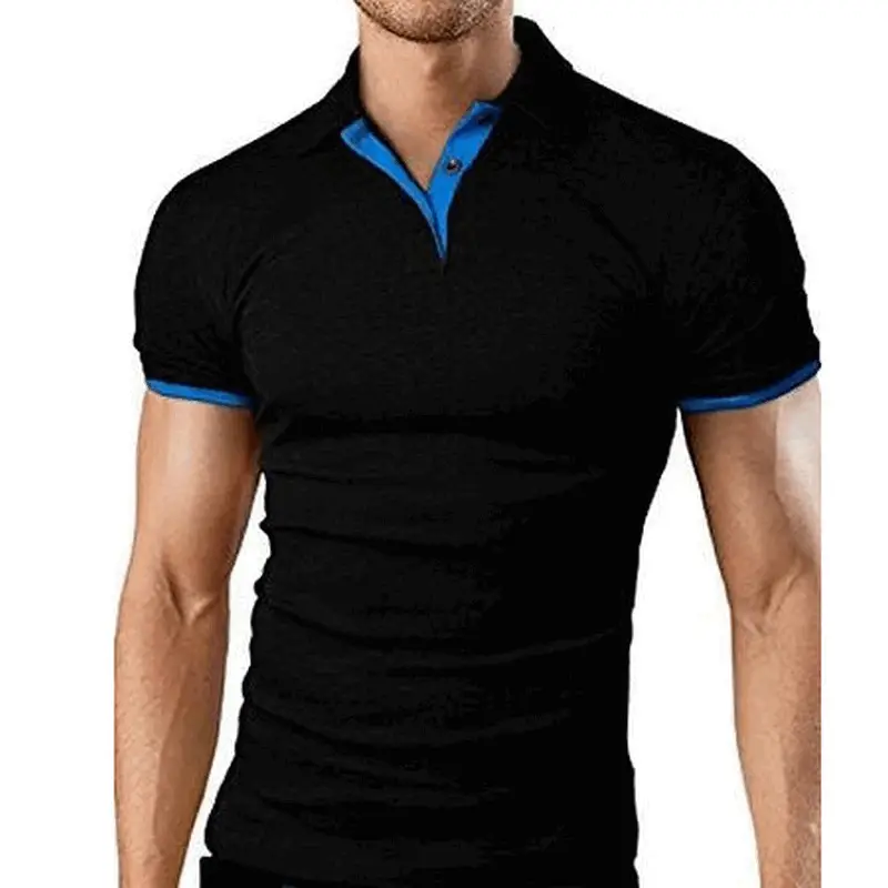 Men's Orange Polo Shirt with Logo Short Sleeve - Image 10